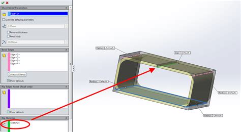 solidworks sheet metal rip|solidworks rip schematic.